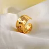 Anello per l'eternità arcobaleno placcato in oro 18 carati Anello impilabile con zirconi colorati Anello regalo per le donne