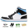 2024 Athletic Outdoor Sport Buesball Buty 2022 Women Mens Jumpman 1 Chicago Reimagined Visionaire Bred Text 1S University Blue Green Python