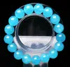81012mm Natural Blue Aquamarine Crystal Rough Bracelet Beads Healing 75quot9961463