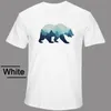 T-shirts pour hommes T-shirt décontracté pour hommes T-shirt d'été à manches courtes col rond Streetwear imprimé drôle forêt ours polaire Harajuku week-end t-shirts pour hommes