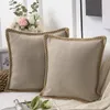 20%off 45*45cm Edging Pillows Cases Polyester Pillow Cover Cushion Pillowcase Decor Blank Christmas Decor Gift item