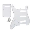 Vänsterhandiga 11 hål SSS PickGuard Guitar Back Plate Cover med skruvar för elgitarrdelar