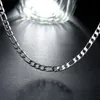 Chains Men39S 925 SERRING Silver 4mm6mm8mm12 mm Collier de chaîne cubaine 1630 pouces pour les femmes bijoux de mode High End 1874570