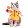 Disfraces divertidos para mascotas camarero Cosplay juego de rol ropa Halloween Navidad ropa para cachorros perros disfraz para a cat346u