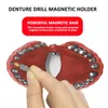 Professionellt handverktyg sätter Creative Denture Drill Bit Holder Teeth Model Skruvmejsel med 28 bitar passar 1/4 tum Hex Drive Adapter Tools Kit