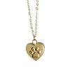 Love Cat Paw Print Necklace Animal Cat Footprint Collarbone Chain
