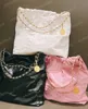 مصمم Lambskin Soft Soft 22 Bag Womens Classic سلسلة التسوق الكتف الأكياس المبتكرة على أكياس كبيرة من حقائب اليد الرجعية مع محفظة صغيرة 21 ألوان الجودة الأصلية 10A
