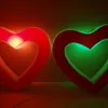 2.4m/3m/3.6m W Fabrika Fiyatı Asmak Şişirilebilir Kırmızı Kalp Sevgililer Günü için Işıklarla/Çin'de Yapılan Parti Dekorasyonu