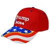 Chapeaux de fête Nouveau motif Décor Trump 2024 Casquette pare-soleil Casquette de baseball brodée Casquettes d'élection présidentielle des États-Unis CCE13681