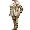 レディースツーピースパンツファッションプリントカジュアルスーツデザイナー長袖ブレザーズボンの衣服セットレディース衣装