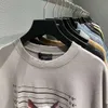 2022 Sommer-T-Shirt Crime Dog Conley-Druck handgefräste Baumwolle mit kurzen Ärmeln für Männer und Frauen im gleichen Stil der Flutmarke locker und lässig
