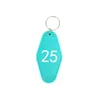 Keychains Wholesale El Abs Keychain Motel Key Tag Custom Logo Printing Cafe KeyringKeychains Emel22