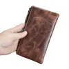 Women's Soft Leather Clutch Wallet Long Ultra Thin Wallet