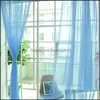 Kurtyna zabiegi okienne domek tkaniny ogrodowe stałe kolorowe zasłony sznurkowe do salonu panel sali sypialni sheer tle nowoczesne windo
