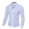 Men's Dress Shirts Plus Size Brand-clothing Cotton Mens CIOTHING Solid Soft Men Shirt Long Sleeve Casual Slim Fit 2022Men's Vere22