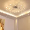 Lampy wiszące nowoczesne LED Crystal Star Light Współczesna lampa zamontowana na restaurację