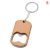 Wooden Bottle Opener Key Chain Wood Unique Creative Gift Can Openers Kitchen Tool Catering Beer Bottles Opener