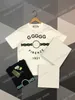 22SS Männer Frauen Designer T-Shirts T-Shirt Erde Stickerei Brief Kurzarm Mann Rundhalsausschnitt Paris Mode Streetwear Schwarz Weiß XS-X319E