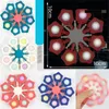 Decompression push bubble Fidget Toys Party Favor Fingertip Luminous Spinners Stress Educational Spinning