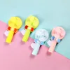 Sommer coole kreative Cartoon Handdruck elektrische Fans Mini tragbare Kinder kleine Fan-Presse Hand-Hand-Lüfter