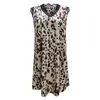 Casual Dresses Womens V Neck Lace Trim Floral Print Tank Dress Loose Sleeveless Summer Party Mini Ladies Nightdress Vestidos Robecasual