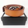Luxury men designers belts Women Man Classic Casual Leather Black Brown Belt cinturones de diseño Width 3.8cm With high quality gift box