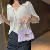 الأزياء شعرية نمط حقائب الكتف المحمولة النساء بو الجلود مطوي حقائب اليد الرجعية سلسلة حقيبة crossbody الصغيرة x220331