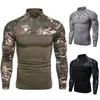 Mode heren Top Tactische Camouflage Atletische T-shirts Mannen met lange mouwen Militaire Combat Shirt Legerkleding 220712