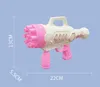 Gros Rocket Bubble Gun électrique été douche jouets 9 trous Net rouge vente chaude Gatling eau bâton jeu pour enfants Toys7088762