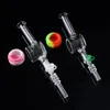 Silicone Nector Collector Kit NC Hookahs 10mm 14mm Quartz Nail Tip Dab Wax Container Keck Clip Glass Pipe Mini Hand Pipes Dab Oil Rig