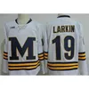 Wskt Michigan Wolverines Colleage Maillots de hockey sur glace Dylan Larkin Quinn Hughes Thomas Bordeleau Cam York Strauss Johnson Jack Becker Brendan