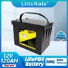 Batterie LiitoKala 12V 12.8V pacco batteria 90Ah 100Ah 120Ah 150Ah 180Ah 200Ah 280Ah 300Ah LiFePO4 per camper RV Golf Cart Off-Road Off-grid