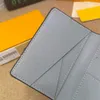 Pocket Organizer Wallet Classical Style Pl￥nb￶cker f￶r m￤n Dagliga paketkort Holder Designer Kort t￤cker Casual Change Purse 60403