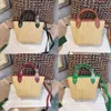 Woven Mulheres Designer Luxuoso Totes de Palha Bolsas Beach Holiday Best Item 2022 New Paris Marca Marca Mini Ombro Crossbody Bags
