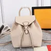 2022 Women Backpacks Handbag Shouler Bag Cross Body Purse Brown Leather Letter Embossed Canvas Buckle School Fashion Travel Packs High Quality Two Size