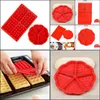 Baking Pastry Tools Bakeware Kitchen Dining Bar Home Garden Family Sile Waffle Mold Maker Pan Microwave Cookie Cake Dhfj4