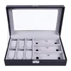 PU LÄDER WACK BOX Luxury Case Holder Jewelry Organizer Lagring för ES Solglasögon Gift 220719