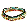 7 unids/lote tobilleras de cuentas coloridas para mujer, pulsera de tobillo hecha a mano para playa, joyería para pierna y pie