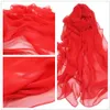 Women Pure Color Georgette Silk Scarf Lady Travel Fashion Monochrome Simulation Scarves And Wraps Female Beach Shawl Wholesale