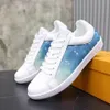 2022SS Hot Selling Italy Luxury Casual Shoes Men Low Top Flat Shoes äkta läder Mensskor Designer Sneakers Trainers Storlek 38-45 adasdasdawsasdws