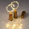 Струны рождественские струны светильники на открытом воздухе светодиодная бутылка для вина в пробковой комнате патио световой