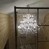 Villa Duplex salon lustres en cristal atmosphère luxueuse Style européen haute lumière d'escalier salle à manger chambre luminaire