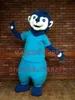 Costume mascotte bambola mascotte blu Meerkat costume mascotte formato adulto personalizzabile cartone animato tema animale carnevale anime mascotte kit in maschera