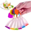 Sacchetto di tè colino Borse Creativo Carino Food Grade Silicone a foglie larghe Tè Infusore Filtro Diffusore Divertimento Cartone animato Colino di alta qualità