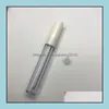 PACKING BELEIDSEN Office School Business Industrial 2,5 ml Frosted Clear Lip Gloss Containers Tube L Lid Balse Borstel Tip Applicator Wand