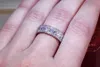 Luxe Dames Diamanten Ringen Mode Iced Out Ring Sieraden Hoge Kwaliteit Mens Full Diamond Eternity Ring