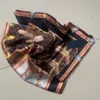 100% Pure Silk Scarves Brand Square Fashion Women's Neckneck pannband Multi-Purpose Silk Scarf 90/90cm