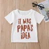 Clothing Sets Summer Baby Clothes Short Sleeve O Neck Letter Brown Cute 3 Piece Designer Casual Girls 0-2TClothing