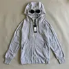 Zwei Objektivmänner Hoodies Outdoor Casual Jacket Cotton Tracksuit Reißverschlussmantelgröße Schwarz grau