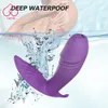 Vibrador portátil con Control remoto, consolador con calefacción para mujer, punto G, clítoris, bragas invisibles de mariposa, huevo vibrador, juguete sexy 18